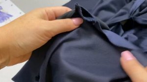 Обработка кармана в боковом шве на платье из бархата