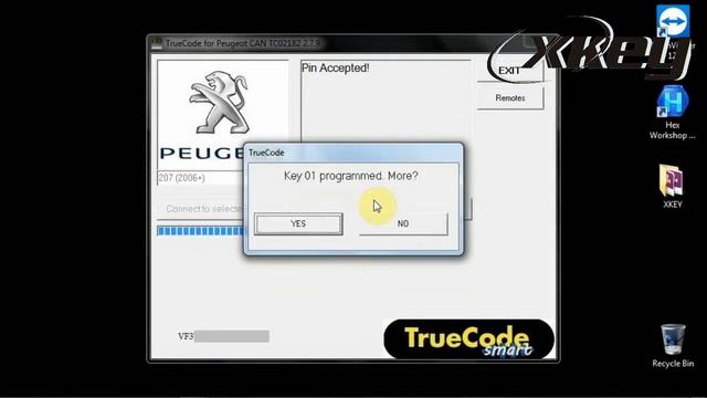 TRUE CODE - Programación llave/Extracción PinCode Peugeot 207 Año 2010 смотреть онлайн