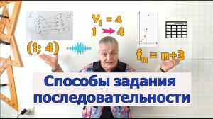 Способы задания числовой последовательности.