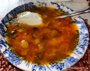 Гороховый суп с курицей, в мультиварке.