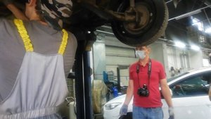 Скрипящая телега ДАЦУН, против "эксперта" без инструмента. datsun on-do (granta).. скрип подвески