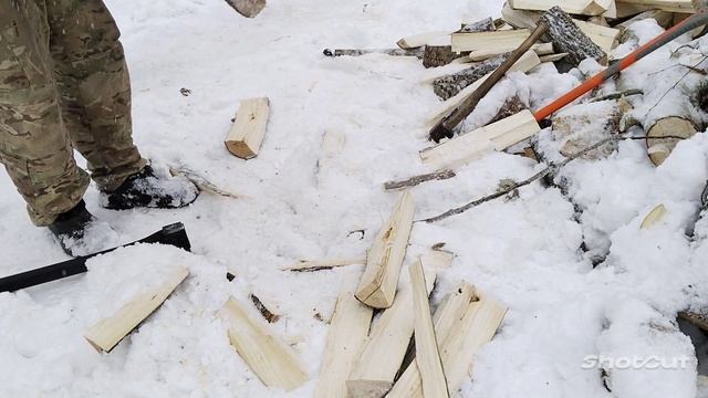 Обзор колуна Pobedit THOR 1950(колун похожий на Fiskars) Карельский способ колки дров смотреть онлайн