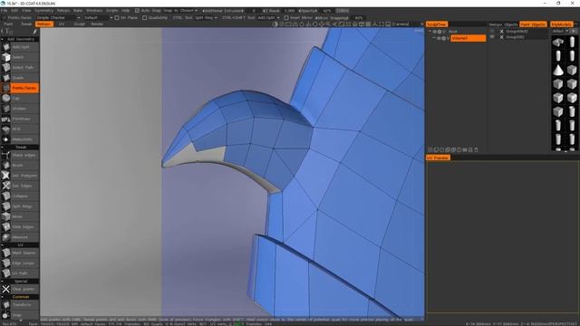 Retopology and sweep UV - 3DCoat, RizomUV