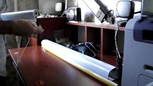 Рулонная штора в коробе, пример сборки