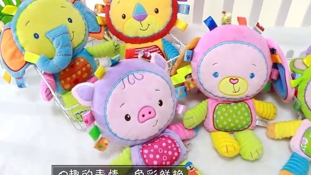 Детские игрушки, погремушки, плюшевые игрушки (животные-слон,обезьяна,лев,кролик).