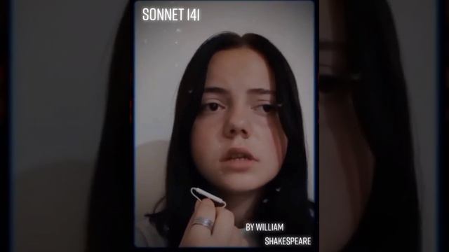 "SONNET 141" by William Shakespeare (Леонтьева Анастасия, группа 205) смотреть онлайн