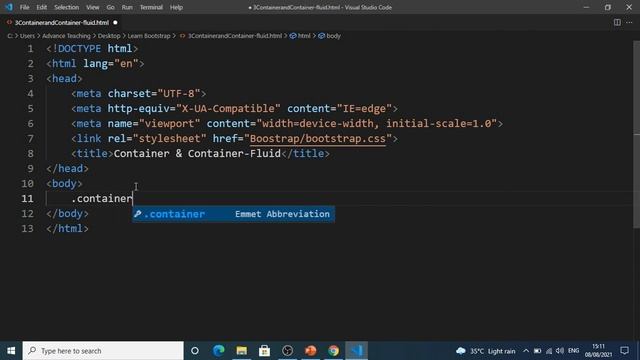Container & Container-fluid Class in Bootstrap in Urdu/Hindi – смотреть ...