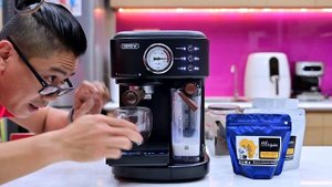 Máy pha cà phê Hibrew H8A: 3tr6, tự động đánh sữa pha Cappuccino, Latte