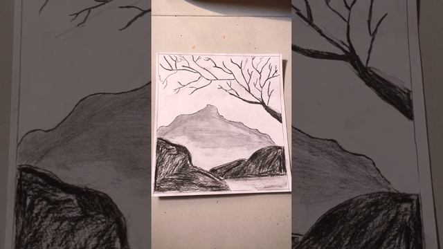 Mountain drawing sketch