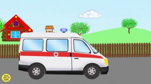 Развивающие мультики про машинки. Машина скорой помощи, профессия врач