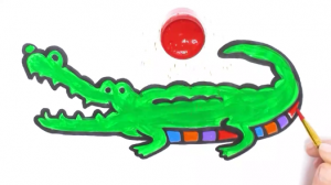 Крокодил поэтапно