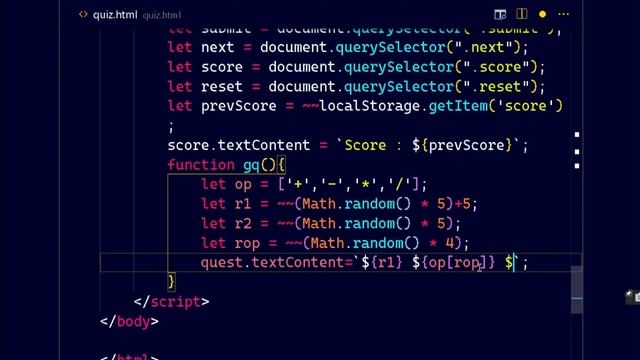 Quiz App using HTML CSS and JavaScript | JS Quiz App | JavaScript Project |Math Quiz Website