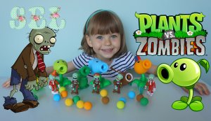 Растения против Зомби Обзор игрушек и испытание Plants vs Zombies toys