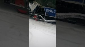 мотобуксировщик Бурлак 15 л.с. с лыжным модулем