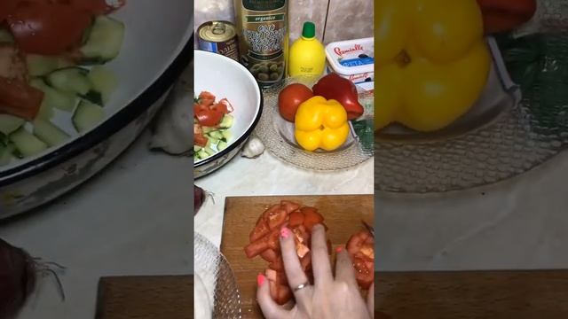 Салат домашний Аля Греческий смотреть онлайн