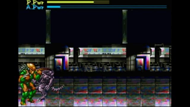 Super Nintendo (Snes) 16-bit Aliens vs Predator Stage 5