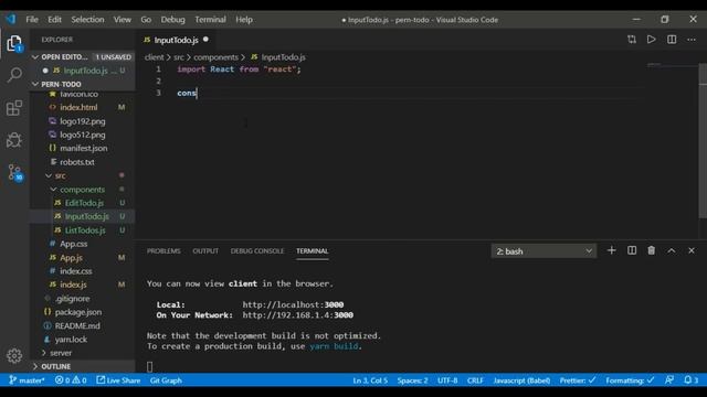 PERN Stack Course - Postgres, Express, React, and Node