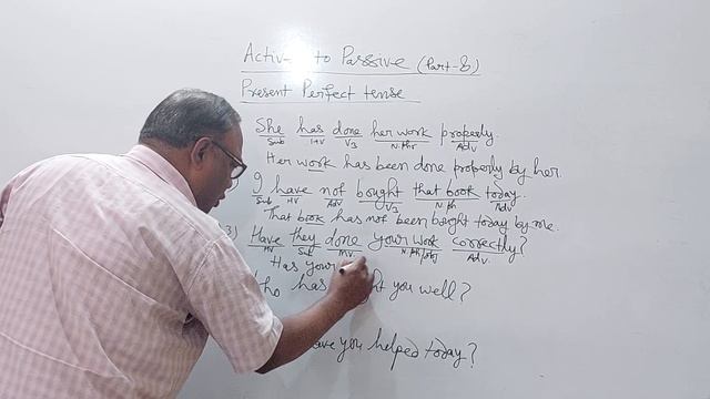 Active and Passive voice Part 8 (Present perfect tense) By Ramji Gupta смотреть онлайн