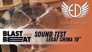 EDCymbals Legat China 19'' 2018 Sound Test