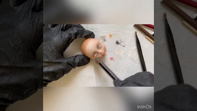 Create your doll! Step 2: face up doll tutorial смотреть онлайн