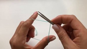 Набор петель для вязания носка от мыска