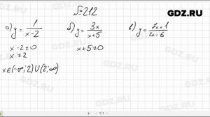 № 212- Алгебра 8 класс Макарычев