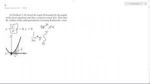 y = x^2/pi, x= 4, y = 0 Sketch the region R bounded by the graphs of the given equations