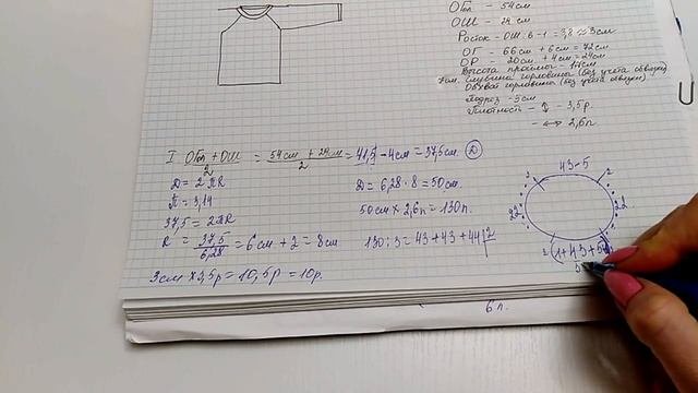 Как сделать расчет реглана с ростком