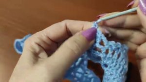 НИСПАДАЮЩИЙ ПЛАТОК ДЛЯ ХРАМА КРЮЧКОМ.  Подробный М.К.  1Часть.