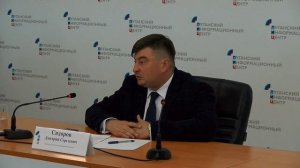 Брифинг министра культуры ЛНР Дмитрия Сидорова