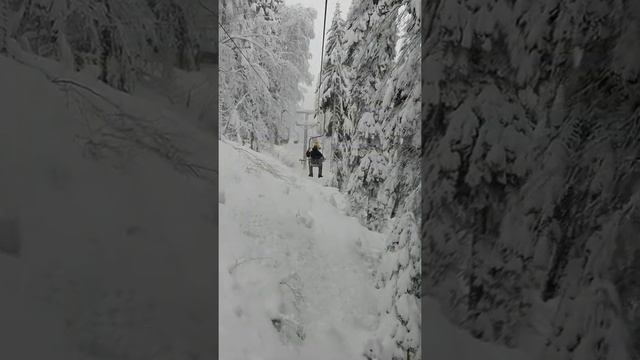 Небольшой обзор канатной дороги в Домбае