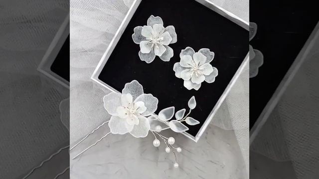 Свадебные серьги. #серьги #свадебныеукрашения #серьгиневесты #handmade  #серьгиручнойработы #пуссет