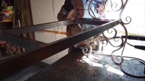 кованая скамейка своими руками холодная ковка. из профильной трубы