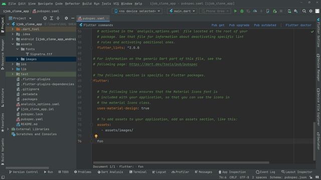 Flutter Add Asset Image & Font Assets | Linkedin & Fiverr Flutter Firebase Tutorial for Beginners