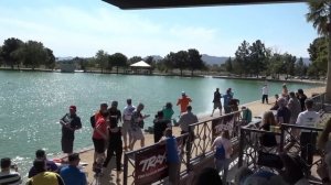 Traxxas X-MAXX Extreme Hydroplane - Runs over M41 boat