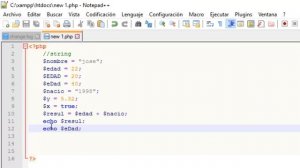 PHP tutorial 2.  Variables, Comentarios & contastes