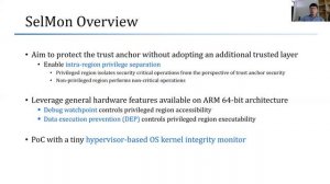 MobiSys 2020 - SelMon : Reinforcing Mobile Device Security with Self-protected Trust Anchor