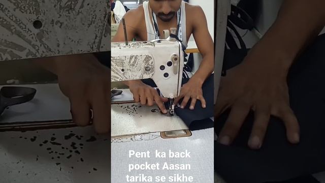 Back pocket Kaise banay pants ka back. pocket kaise baye