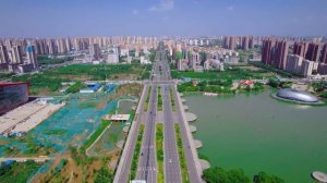 Aerial China：Luohe City, Henan Province河南省漯河市