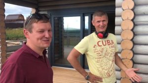 Отличная баня из оцилиндрованного бревна | Финальный обзор бани 10х9 метров!