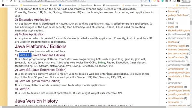 CoreJava Java Course Content Introduction Java introduction Part1 Aug 07 2023