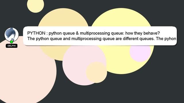 PYTHON : python queue & multiprocessing queue: how they behave?