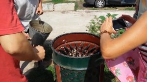 Самодельная перосъемная машина. Первый запуск. Вторая камера.