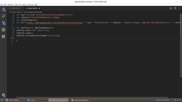 12.- Javascript? de 0 a 100 [Consumir api de youtube] смотреть онлайн