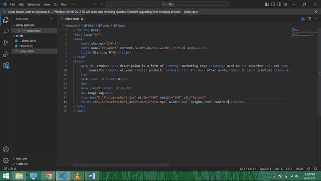 HTML Tutorial in Tamil 5 | Video and Audio Tag in HTML | Web Development Tutorial In Tamil | Learn.