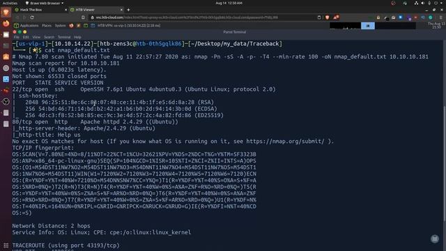 HackTheBox Walkthrough Using Pwnbox - Traceback