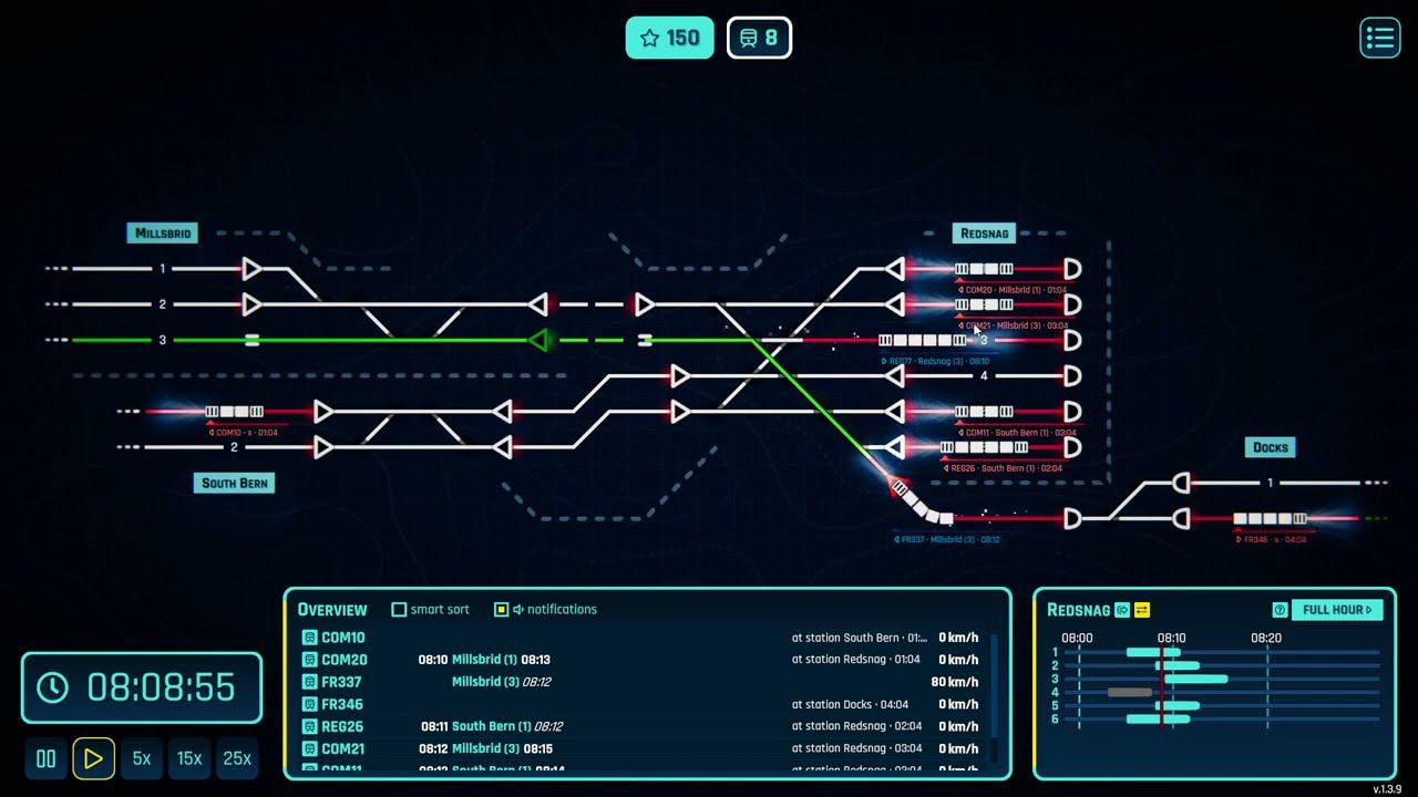 Rail Route - Redsnag - прохождение карты с расписанием