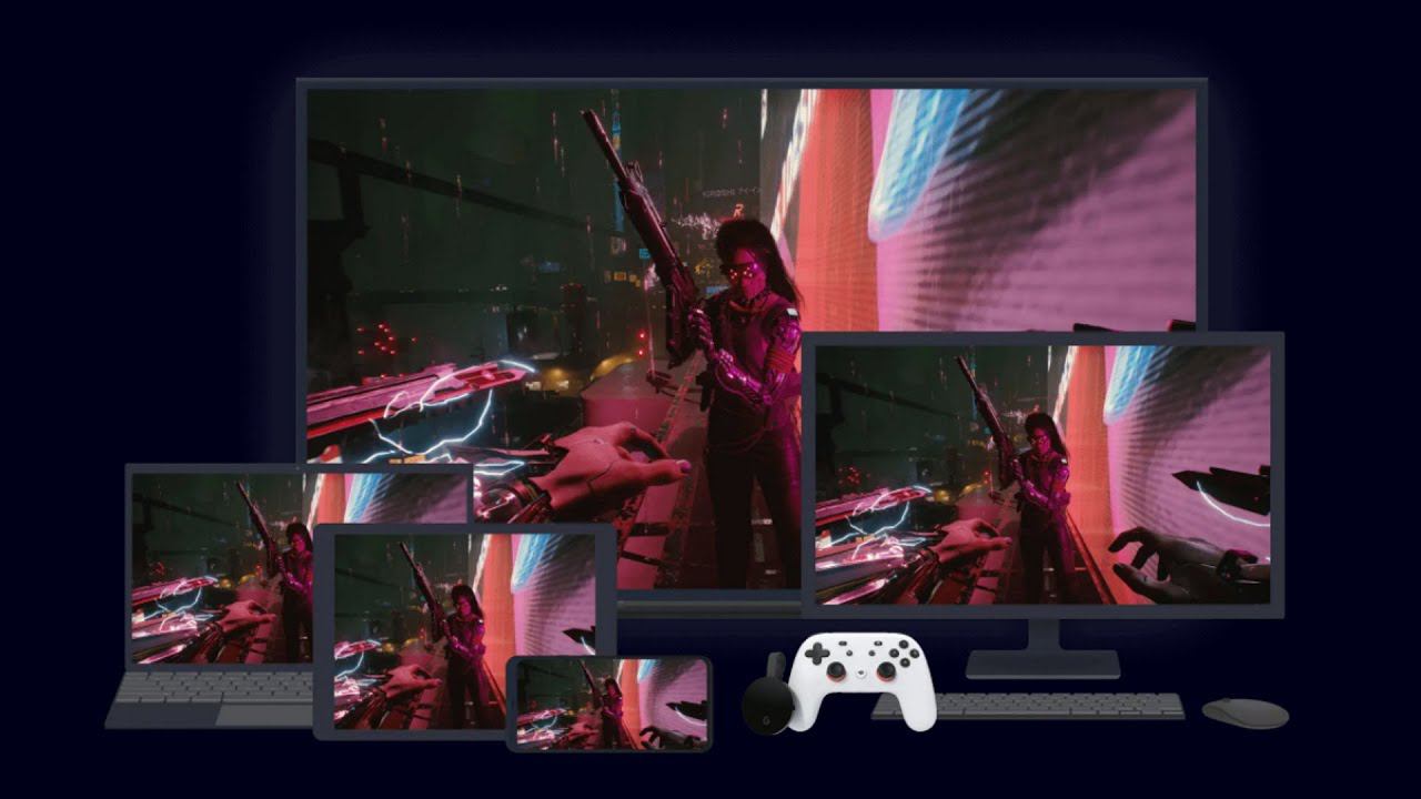 Самый дешёвый способ поиграть в CyberPunk 2077 : запустить игру через Stadia облачный гейминг Google