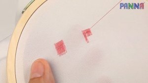 Односторонняя гладь «длинные и короткие стежки»