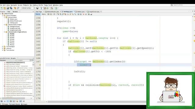 Tutorials- Developing Balloons shooter - Java- Lesson 9- Finish || لعبة البالونات - جافا смотреть онлайн